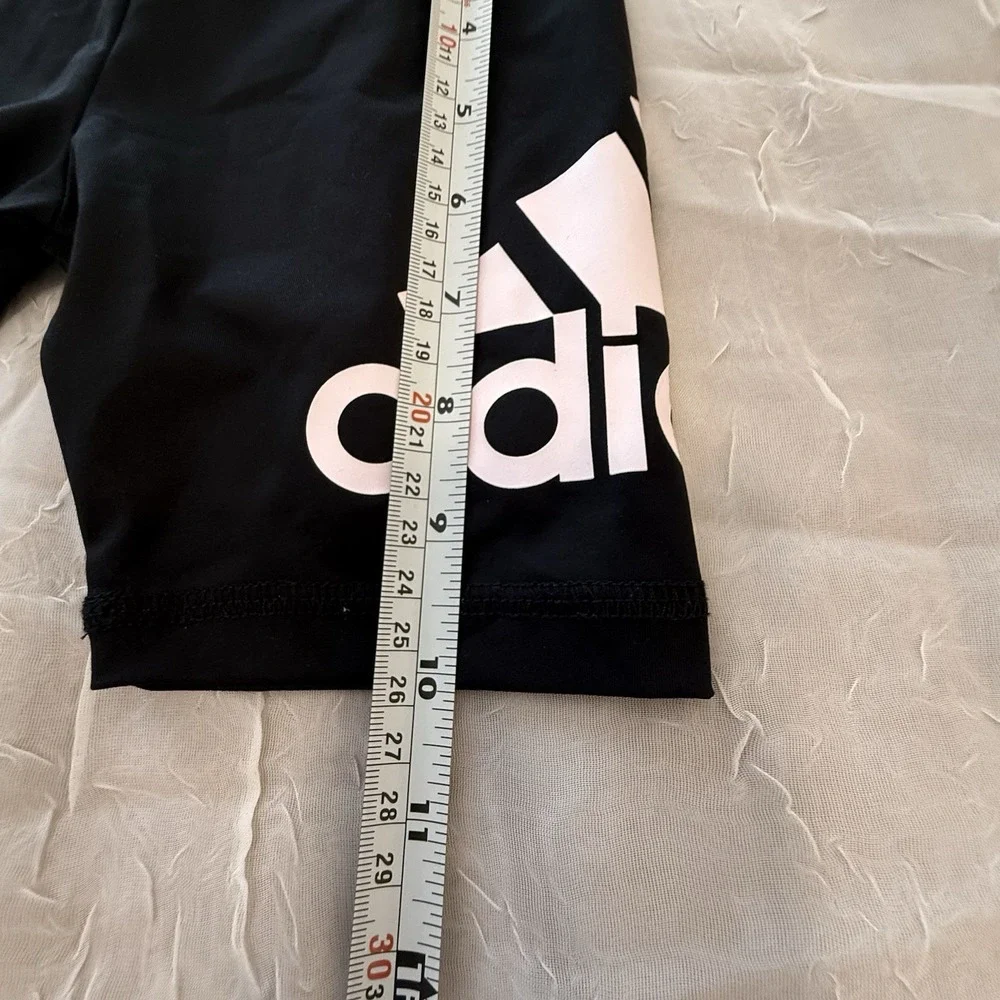 Adidas Toddler Bicycle Shorts 3T Black  and Light Pink